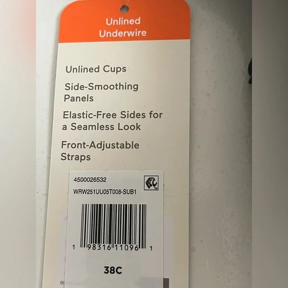 WARNERS | 38C | Underwire T-Shirt Bra | NWT - Picture 4 of 10